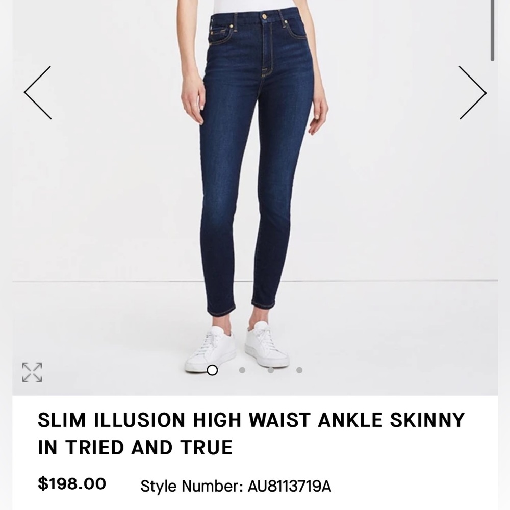 7 FOR ALL MANKIND - High waist slim illusion jeans